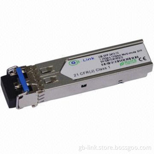 1.25GB/Second 1,310Nm Multi-mode SFP Transceiver, Low-power Dissipation, Single 3.3V Power Supply